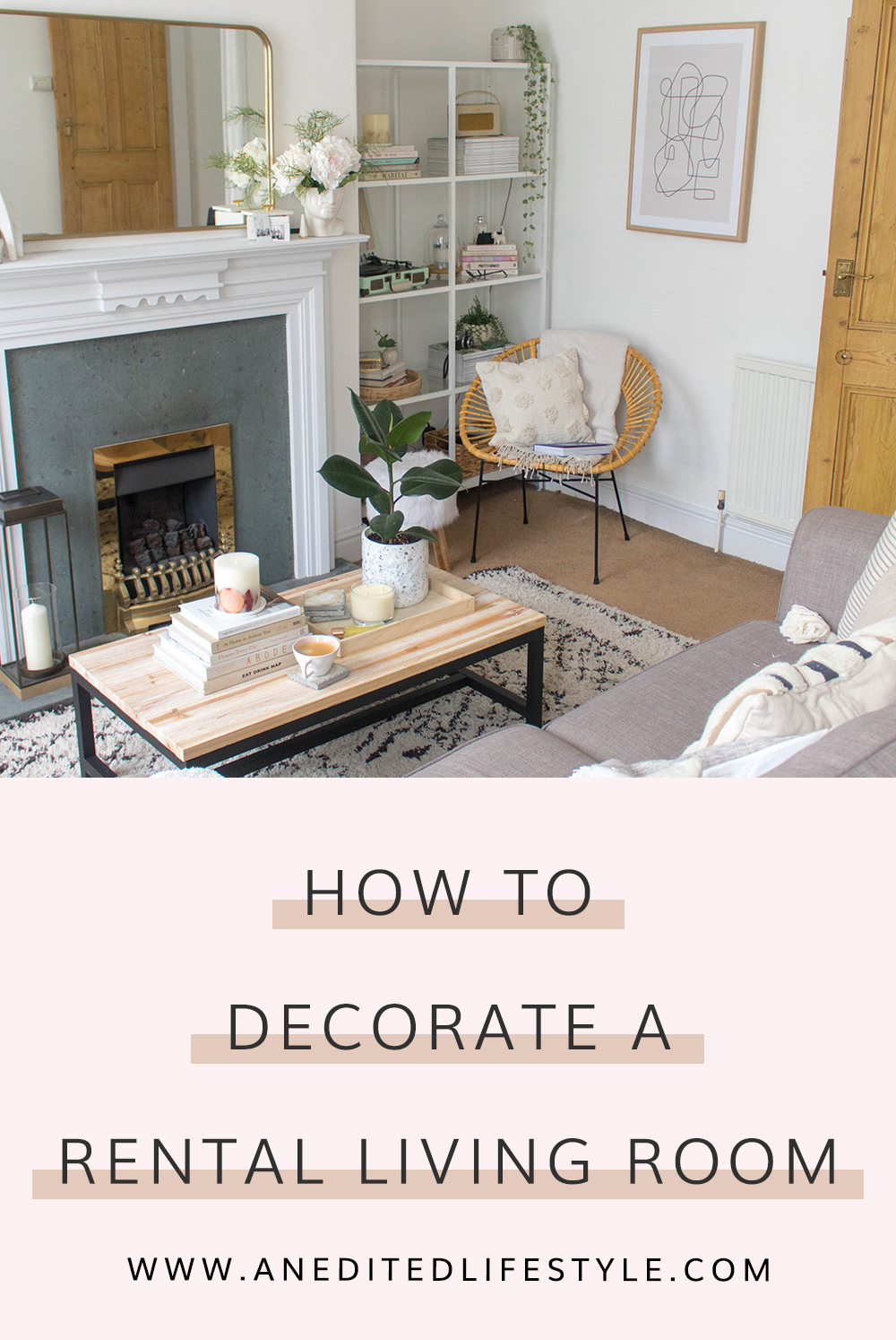 how to decorate a rental living room pinterest