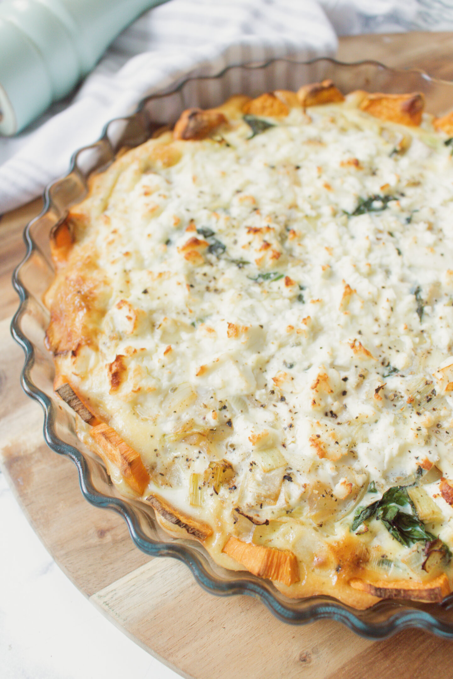 Sweet Potato, Spinach And Feta Quiche - An Edited Lifestyle