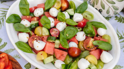 Watermelon Caprese Salad