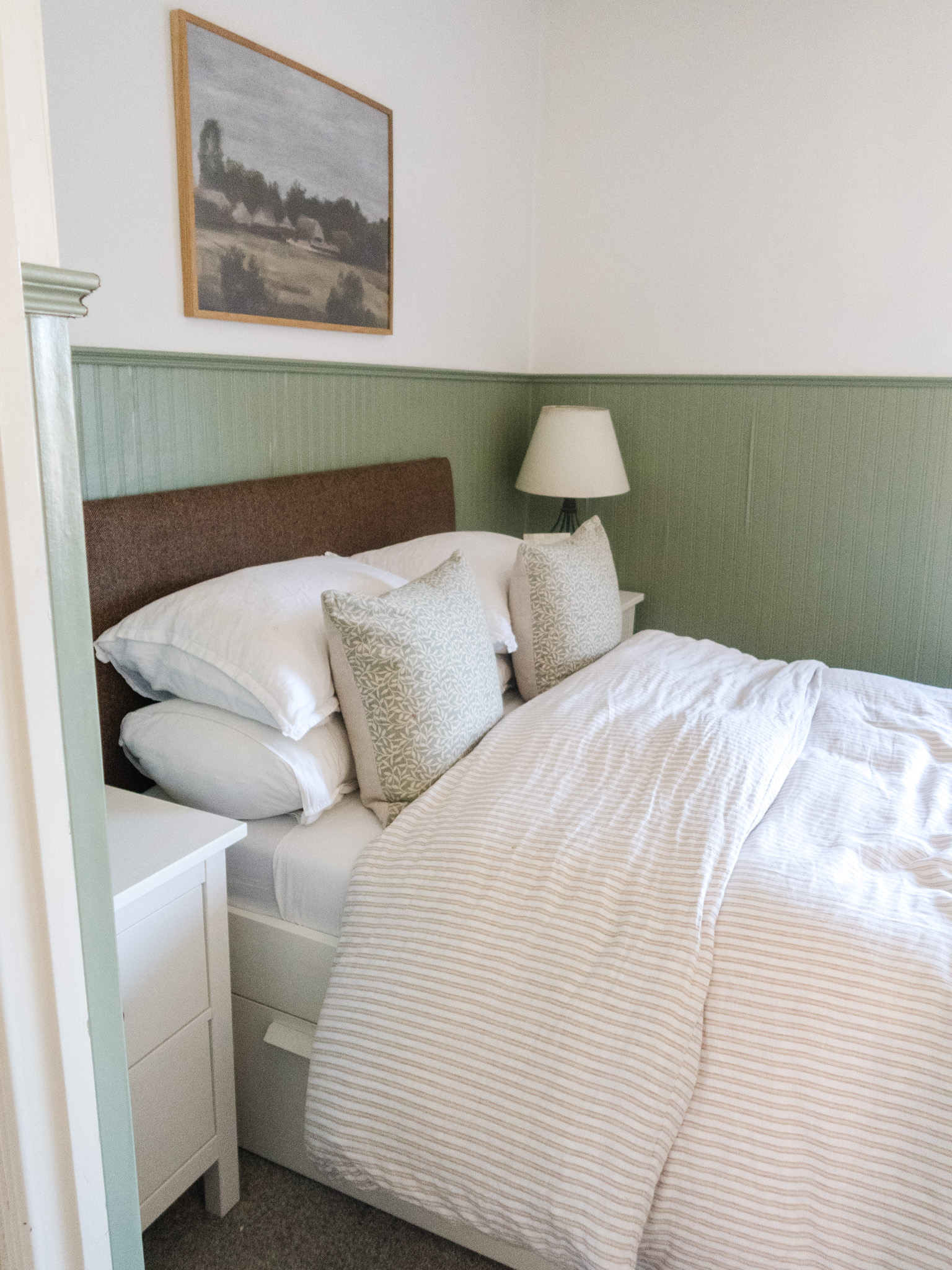 DIY Beadboard in the Primary Bedroom